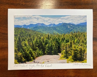 Adirondack Notecard Set - Set of 6 Adirondack Themed Greeting Cards in Gift Box - Adirondacks Cards Blue Mountain Lake Whiteface  High Peaks
