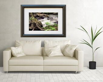 Nature's Stream Photo Print, Relaxing Canvas Print, Wall Art, Adirondack Art, Adirondack Decor, Adirondack Stream, Adirondack Gifts