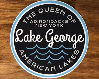 Lake George Adirondacks Sticker - Single or Set of 3