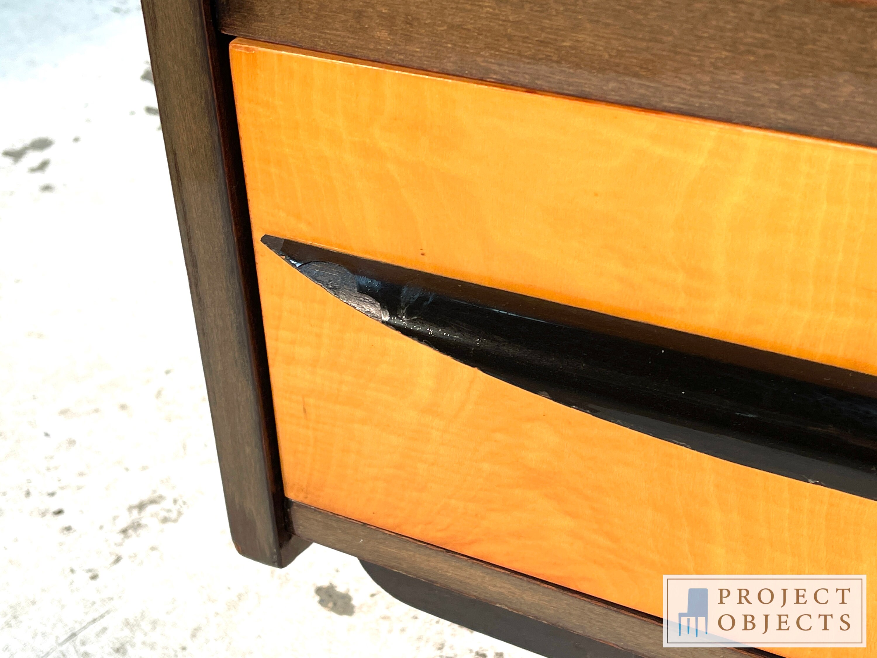 Gabinete alemán moderno de mahoba encogido de mediados de | Etsy