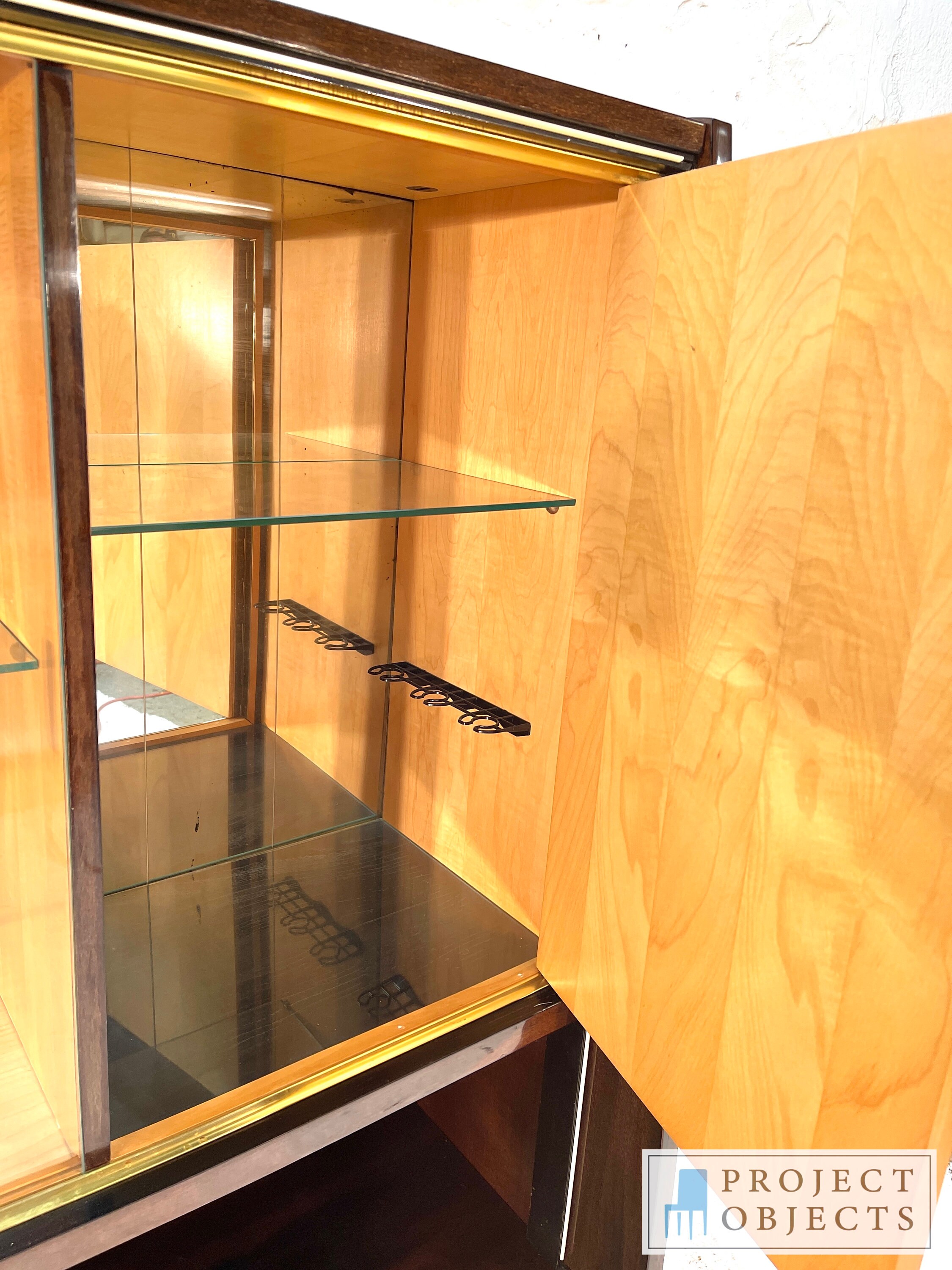 Gabinete alemán moderno de mahoba encogido de mediados de | Etsy