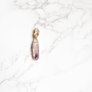 Vera Cruz Amethyst Pendant, Vera Cruz Crystals, birthday gift for her, birthstone necklace, anniversary gifts, crystal necklace