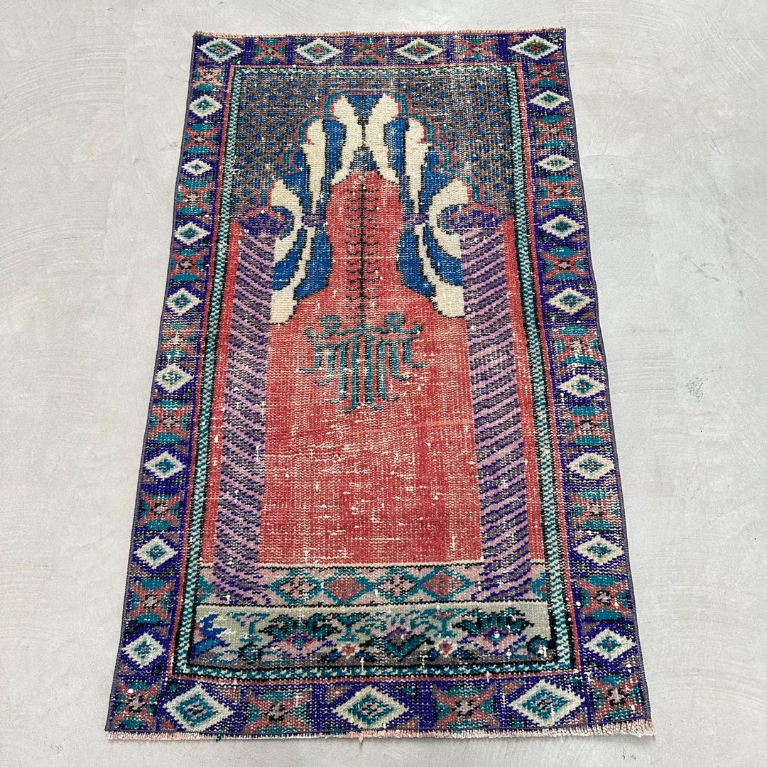 Small Arabic Rug Turkish Rug, 2x4 Small Rug, Vintage Prayer Rug, Anatolian Rug, Rugs for ...