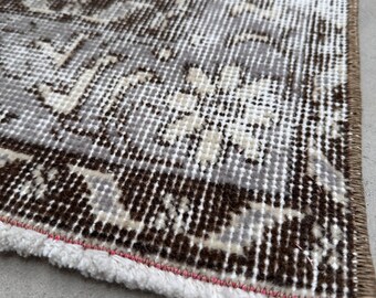 トルコラグ、ヴィンテージラグ、4x7インチのアクセントラグ