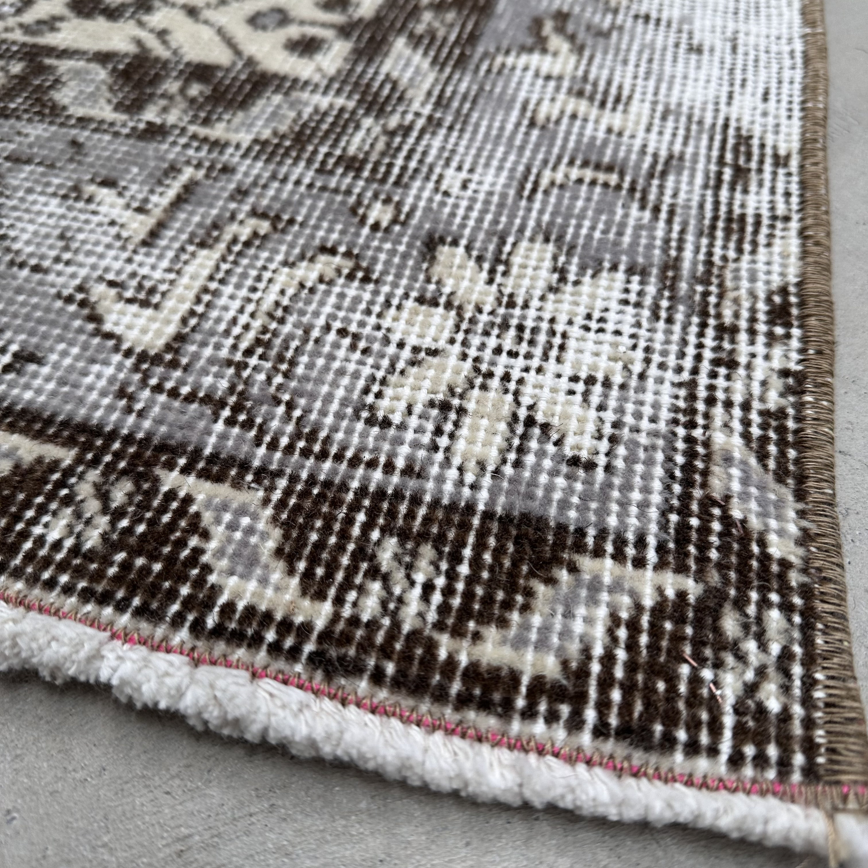 トルコラグ、ヴィンテージラグ、4x7インチのアクセントラグ