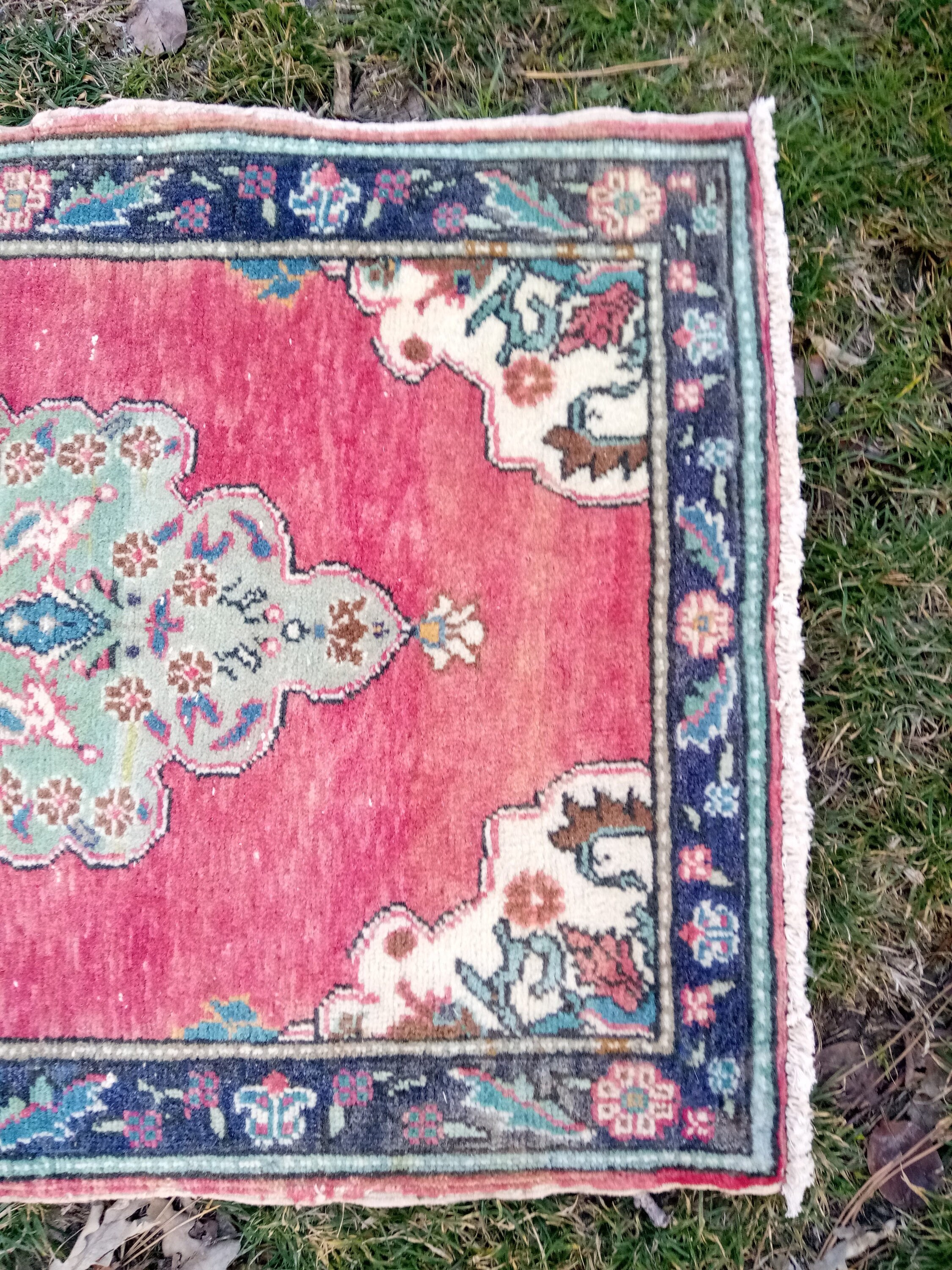 Vintage Kayseri Rug 24x34 Inches Anatolian Vintage Small Rug Etsy UK