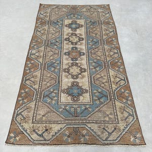 Vintage tapijt, Turks tapijt, karpet, Anatolisch tapijt, vloerkleden voor salon, 3,7 x 6,5 ft beige tapijt, boho chic Turks tapijt, vintage wollen tapijt,