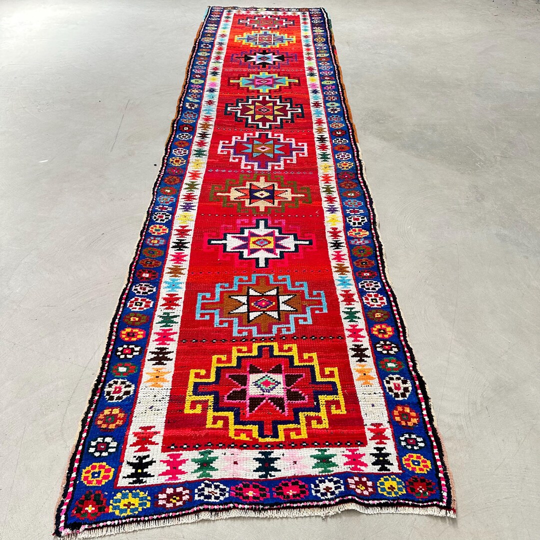 Tarki Rug Herki Rug, Vintage Rug, 3x12 Runner Rugs, Turkish Rug, Anatolian Wool ...