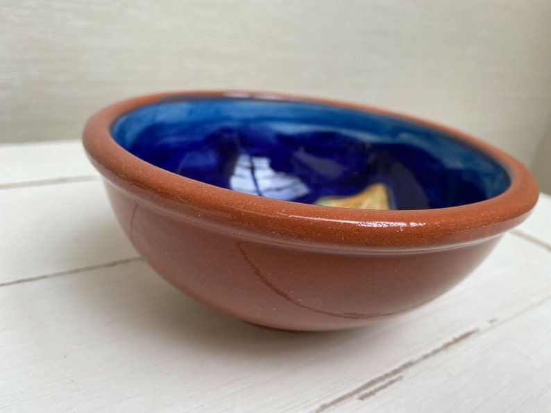 Blue Shell Small Bowl Studio Pottery Portugal