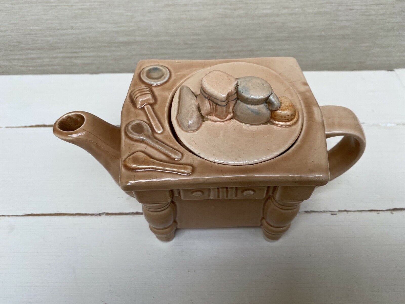 Ceramic Decorative Stove Teapot Etsy