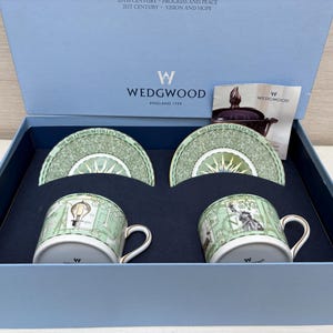Wedgwood tekopp och fat från 1800-talet Millennium-kollektionen – Inspiration och uppfinning