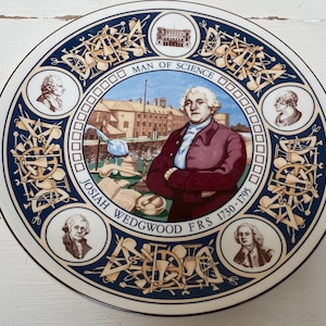 Wedgwood Josiah Wedgwood FRS 1730-1795 - Man Of Science Collectors Plate.
