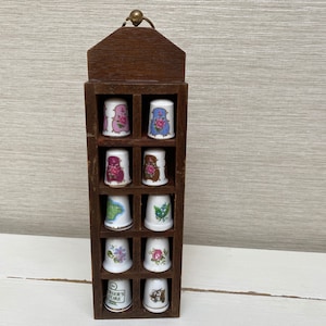 Thimble Collection Set of 100 In Display Case
