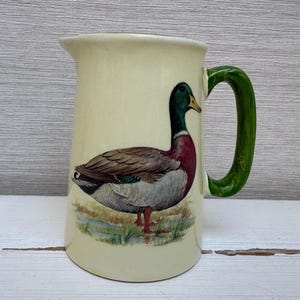 Heron Cross Pottery Creamer Small Milk Jug - Mallard Duck 11 cm