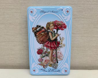 Marie Ange Di Costa Flower Fairies Scatola di biscotti vuota - Magie d'Amour Blu