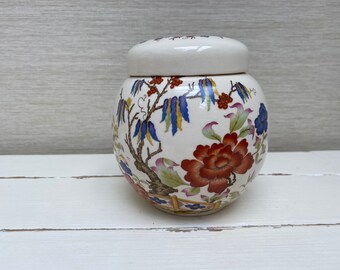 Vintage Sadler Floral Ginger Jar - Mid Century
