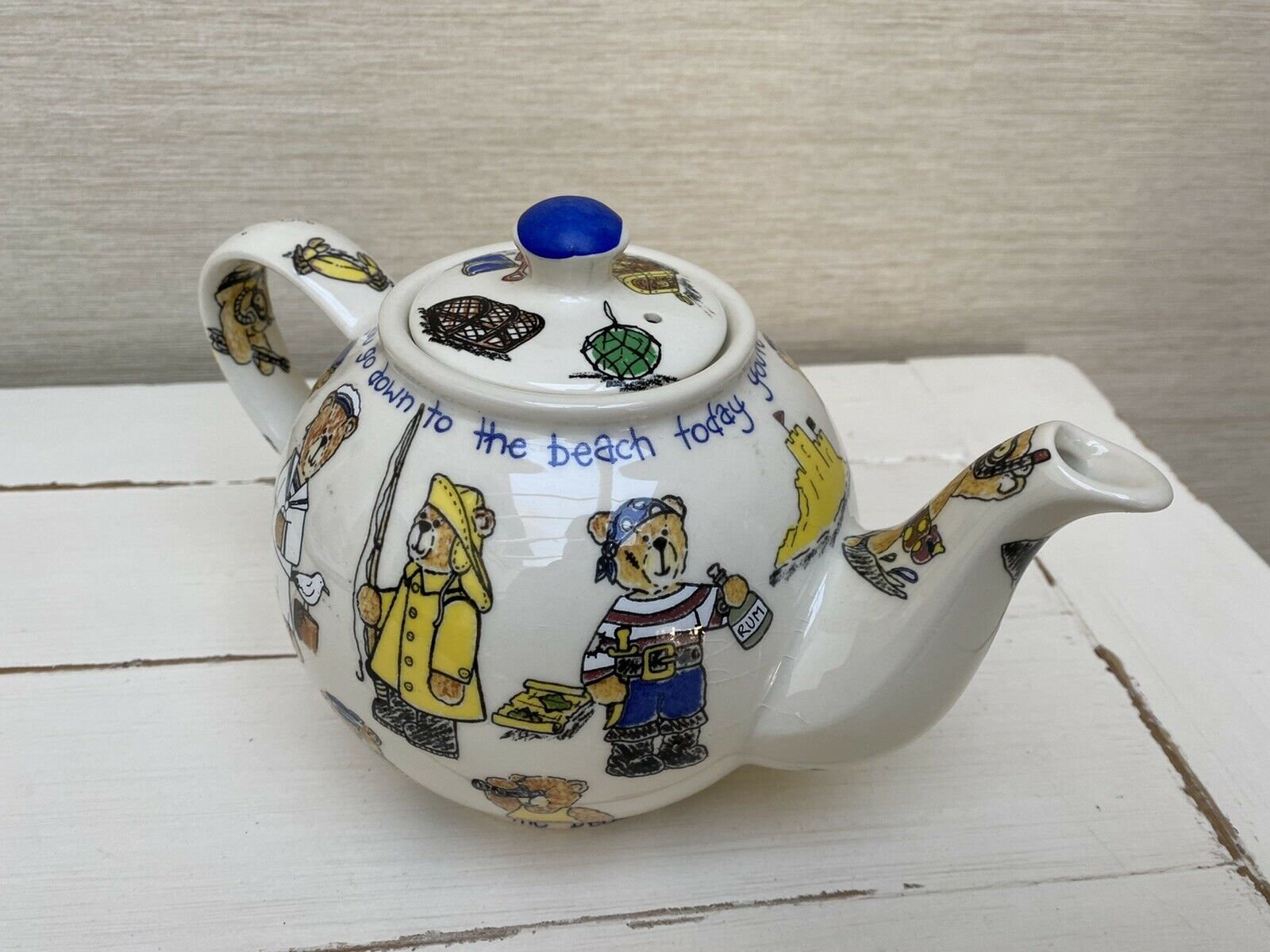 Beach Bears Cardew Design Ceramic Teapot Etsy