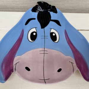 Disney Winnie The Pooh Eeyore 3D Ceramic Plate (Preloved and Chipped)