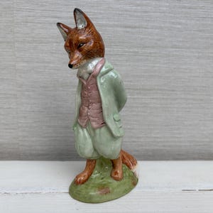 Royal Albert Beatrix Potter "Foxy Whiskered Gentleman" Figurin Vintage 1994 Stor 17,5 cm