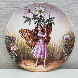 Wedgwood Flower Fairy The Windflower Fairy Collectable Plate - Cicely Mary Barker Vintage 1996 - The Enchanting World of The Flower Fairies