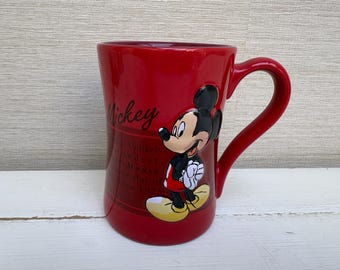 ヴィンテージ ディズニー ミニーマウスまたはミッキーマウス レッド