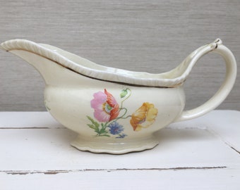 Vintage Ridgeway Gravy Boat / Sauce Jug - Made in England