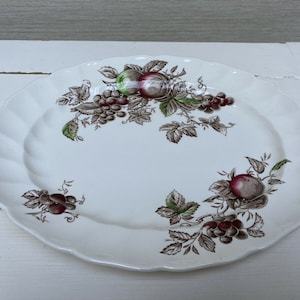 Vintage Oval Plate - Johnson Bros - Harvest Time