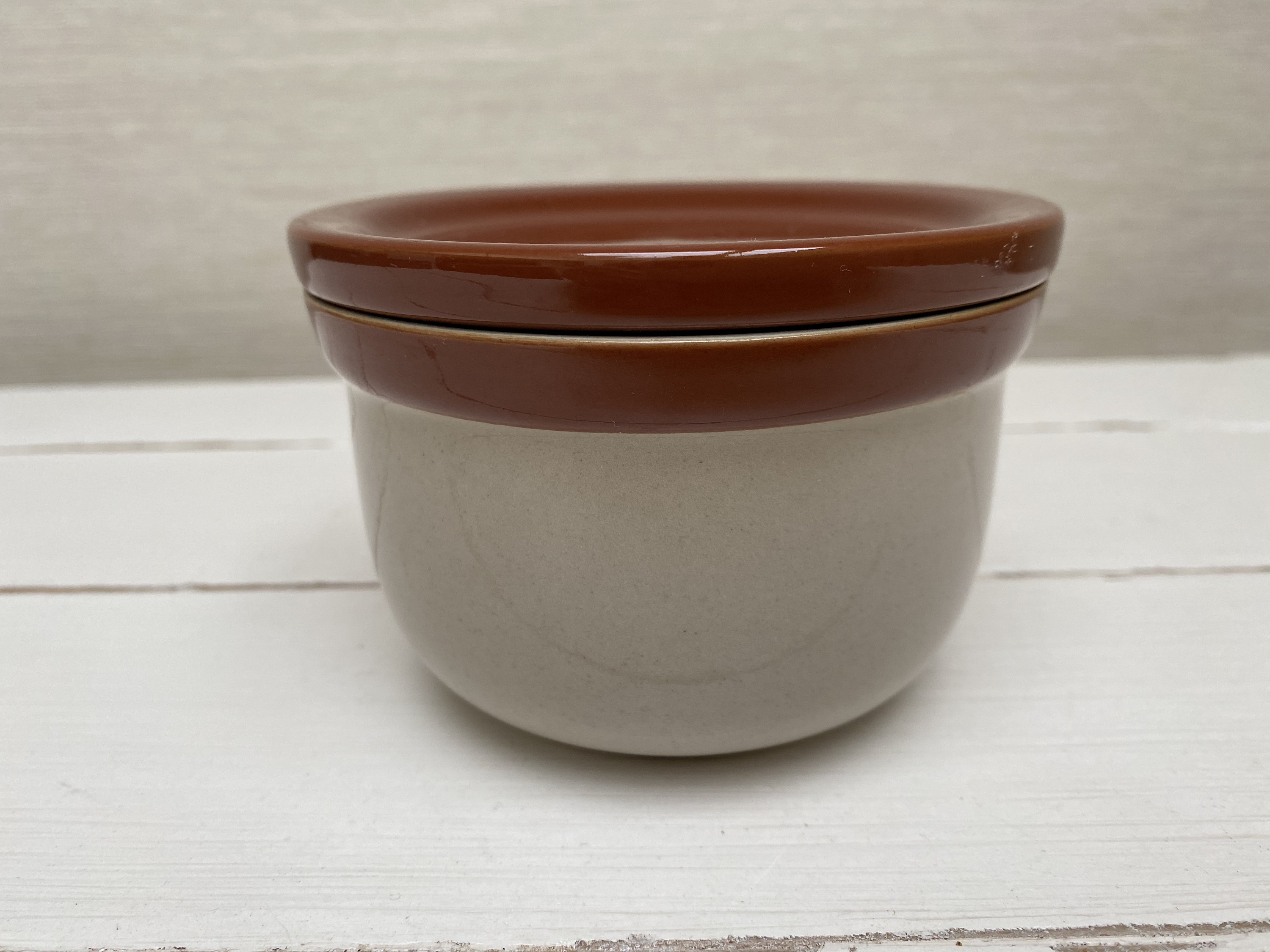 Denby Stoneware Pot with Lid / Sugar Bowl Beige Etsy