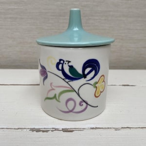 Poole Pottery Floral Conserve Jar Vintage / Retro