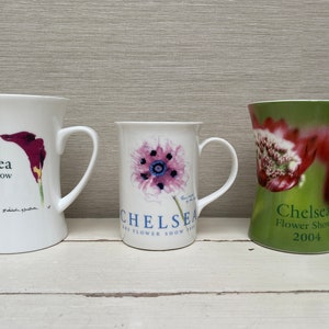 Chelsea Flower Show China Mugs 2004 , 2005 and 2006 Sold Individually