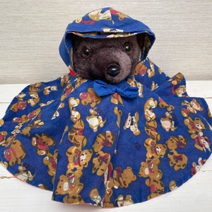 Vintage Reversible Teddy Bear Plush Soft Toy
