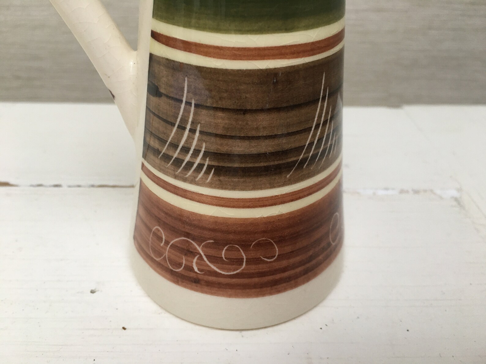 Welsh Dragon Pottery Rhayader Oil / Vinagrette Jug Etsy