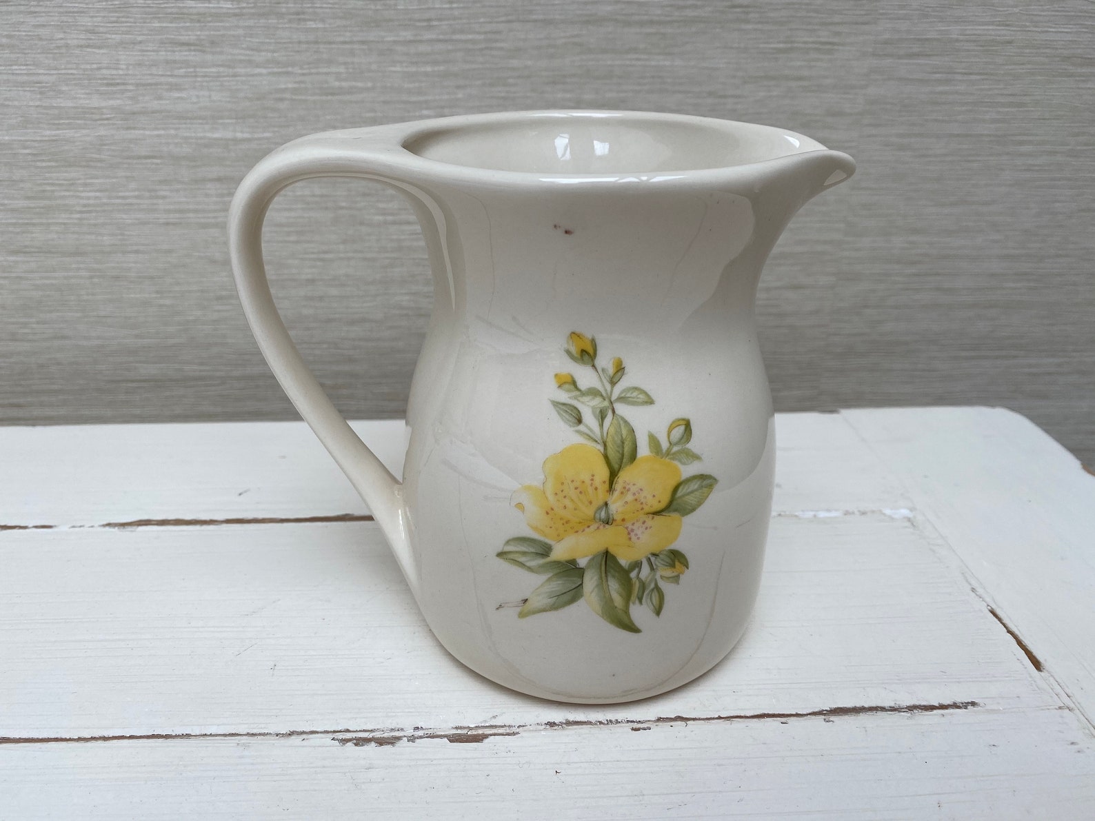 Kernewek Pottery Vintage Floral Jug Cornwall England Etsy