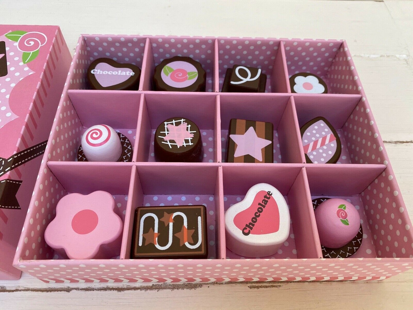 Wooden Box of Chocolates Gift Etsy