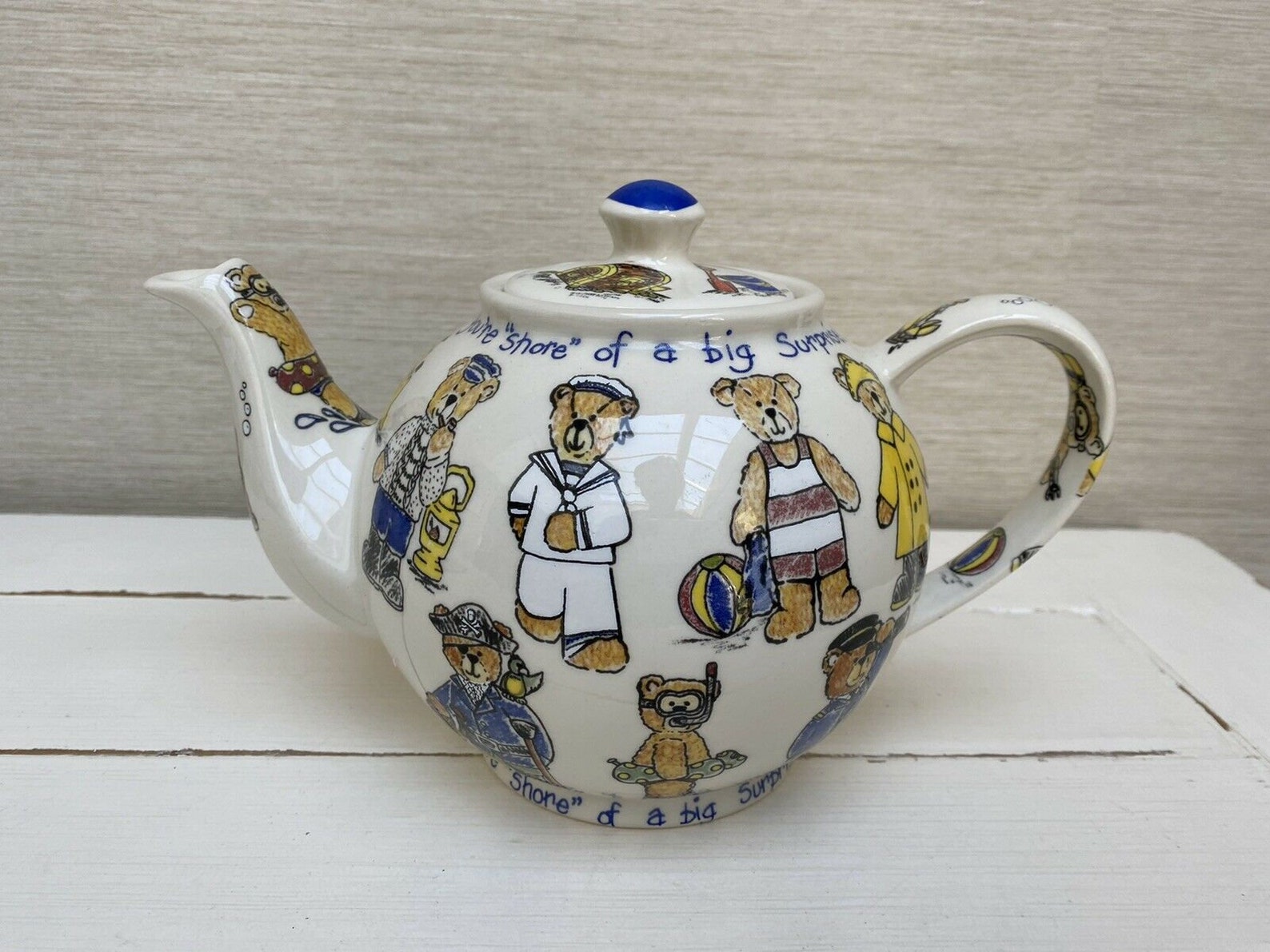 Beach Bears Cardew Design Ceramic Teapot Etsy