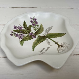 Poole Pottery Shell Zeepbakje - Country Lane - Veronica Anagallis Aquatica