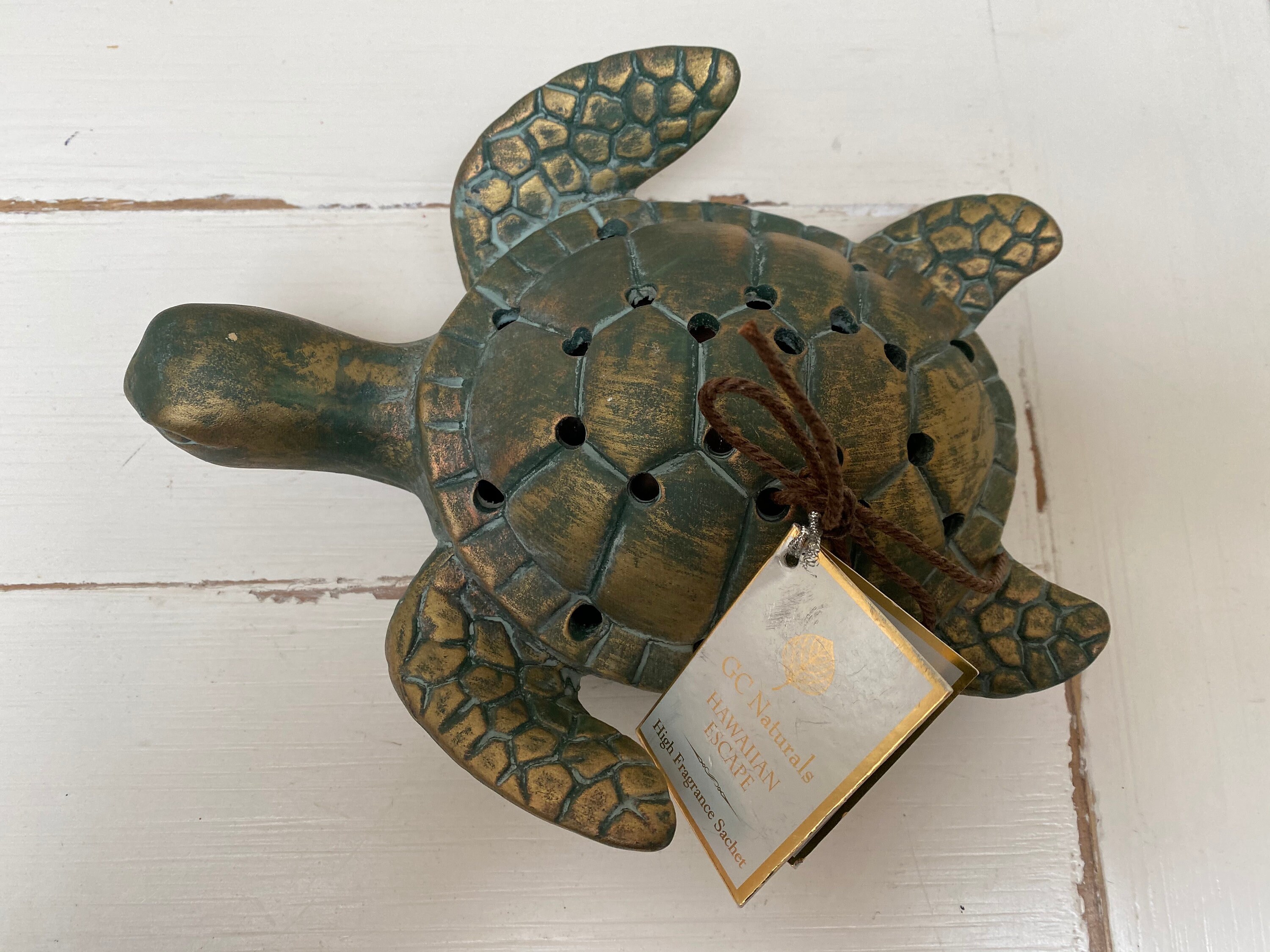 Green Ceramic Turtle Ornament GC Naturals Hawaiian Escape Etsy