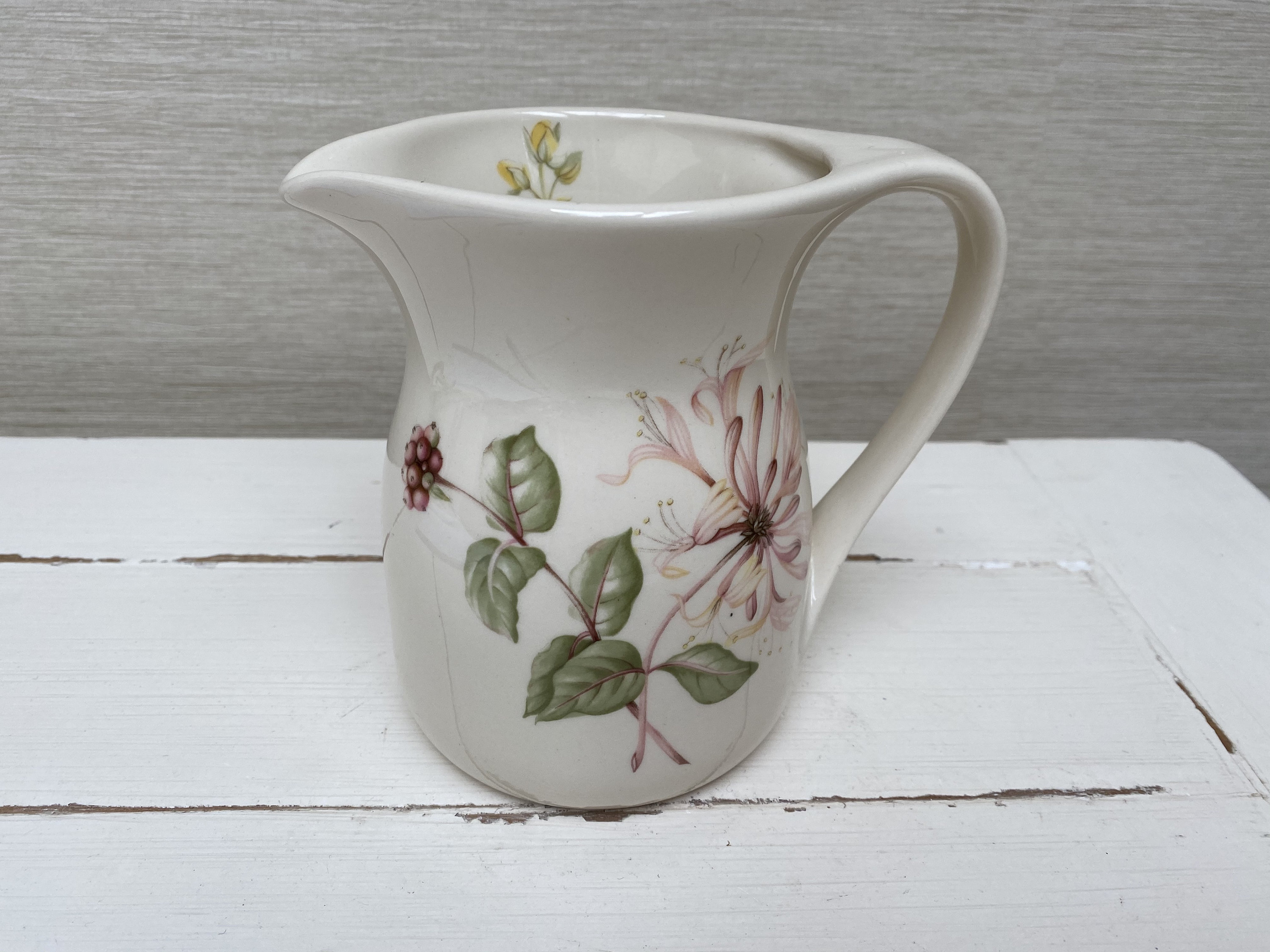 Kernewek Pottery Vintage Floral Jug Cornwall England Etsy