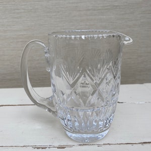 Vintage Crystal Cut Glass Small Jug / Creamer