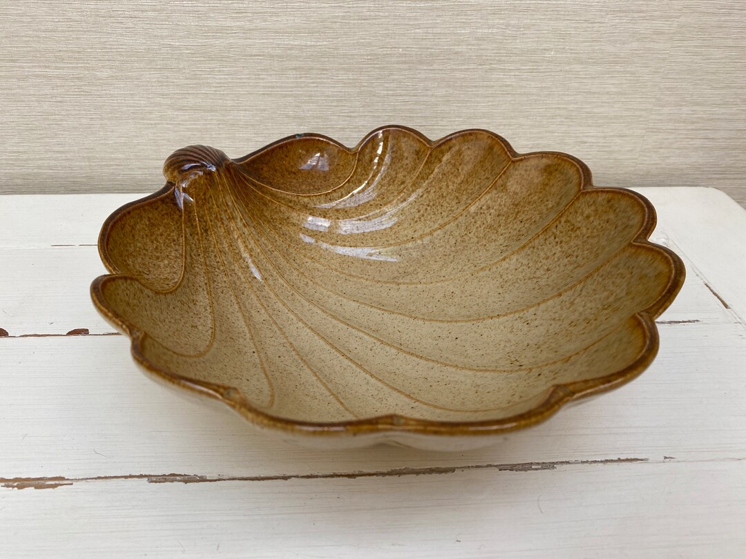 Grayshott Pottery Fine Stoneware Shell Bowl Etsy