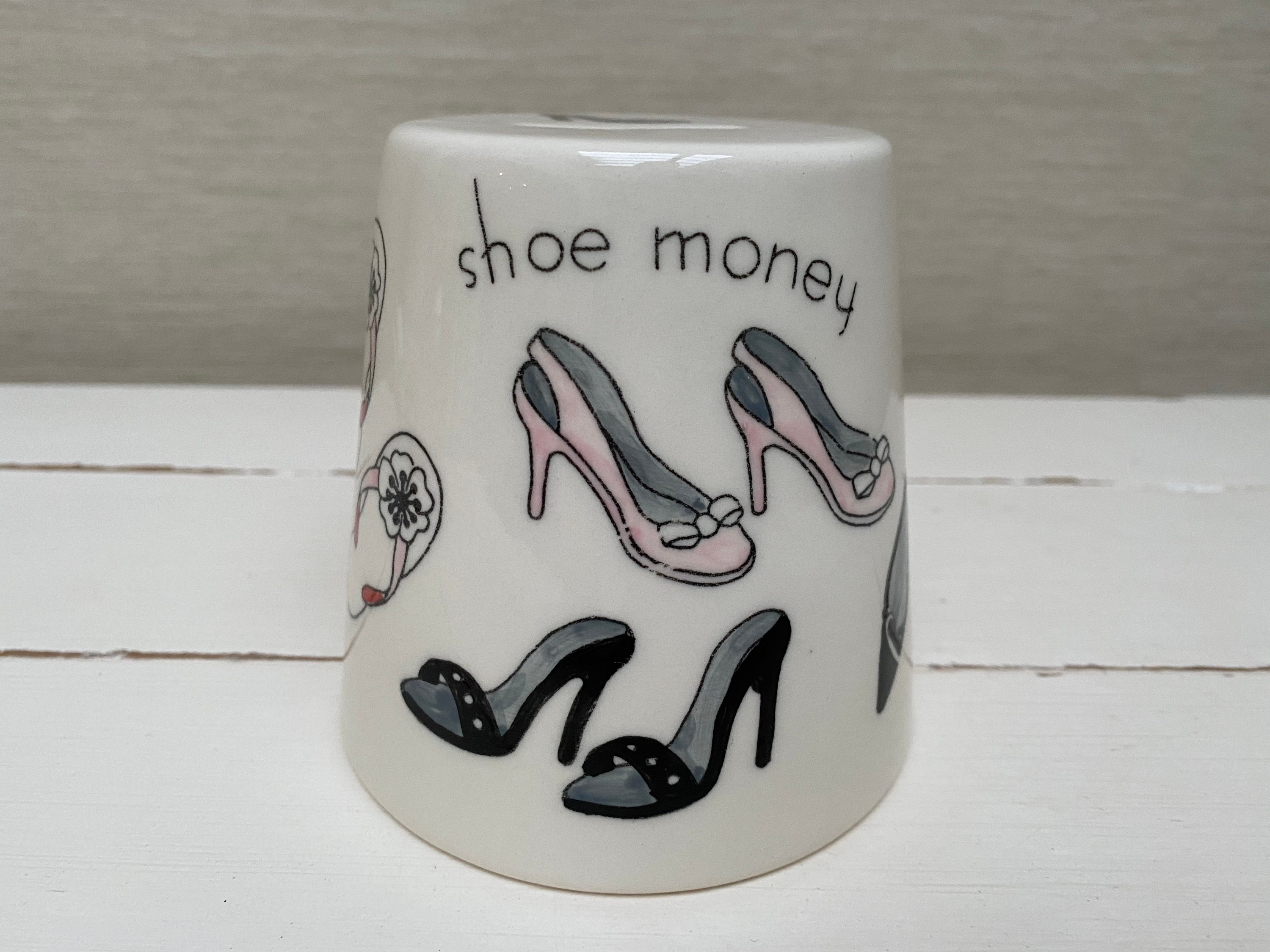 Shoe Money Ceramic Money Box Etsy