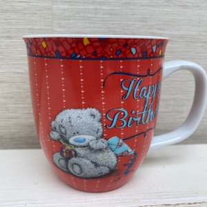 Me To You - Happy Birthday Ceramic Red Mug - Tatty Teddy - Birthday