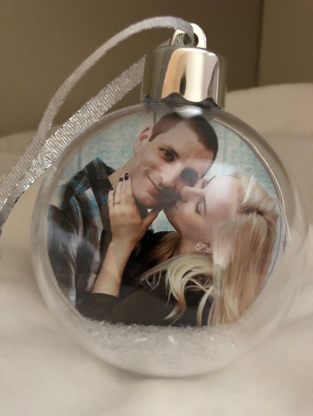 Personalized Christmas Ornament - Photo Ornament - Custom Photo Ball Ornament - Your Photo and ...