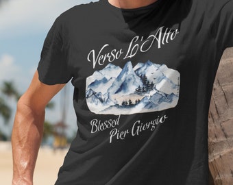 Blessed Pier Giorgio  -- Black, short sleeve tee