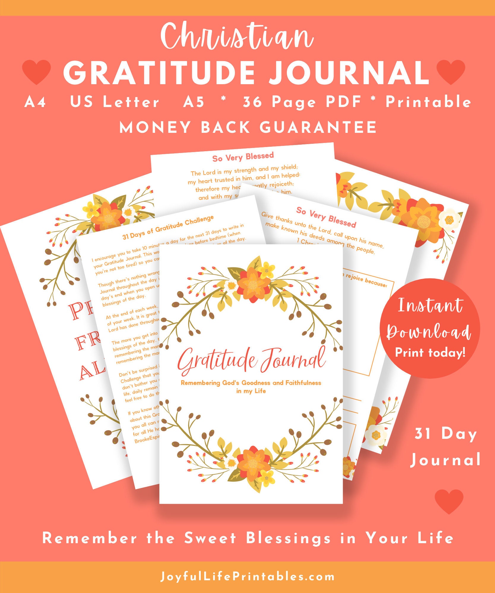christian gratitude journal