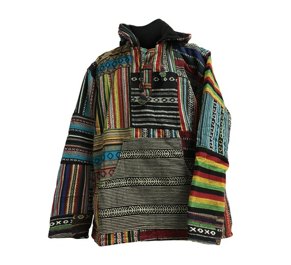 Ethnic Vintage Boho Unisex Tribal Patchwork Heavy… - image 1