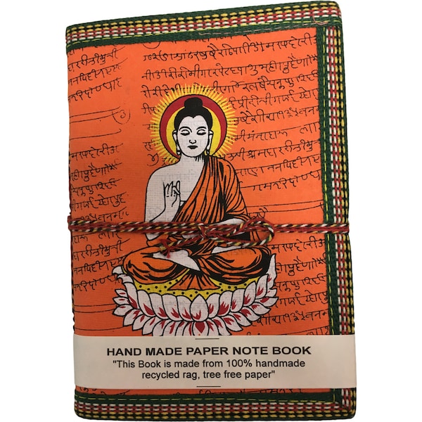 Bouddha fait à la main vintage Lokta Paper Hardcover Notebook Himalayan Art Journal #28