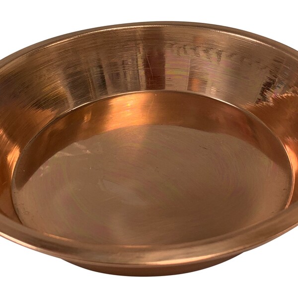 Pure Copper Serving Puja Hindu Ceremony Ayurveda Offering Plate