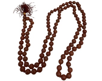 108 Bead Red Jasper Meditation Prayer Mala Bead Necklace