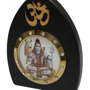 Maitri™ Mahadev Quote Car Hanger with Satin Lace For Dashboard